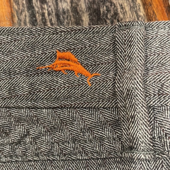 Tommy Bahama Five Pocket Grey stripes Pants. EUC - Picture 1 of 13